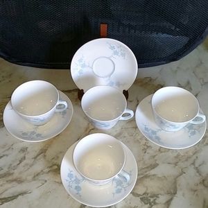 Vintage Spode Blanche de Chine Cups and Saucers